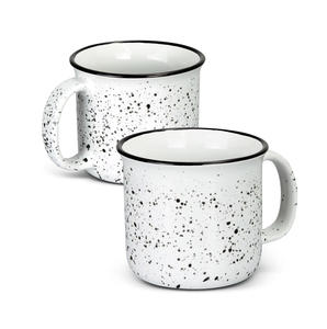 Promotion Tasse à café en céramique de 14 oz par Essential Drinkware, blanche, durable, à paroi épaisse, style camping, tasse à café pour l'extérieur, tasse pour la maison - Product Image 1