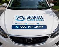 Autocollant magnétique amovible en vinyle découpé sur mesure avec impression de logo pour camionnette, camion et voiture
