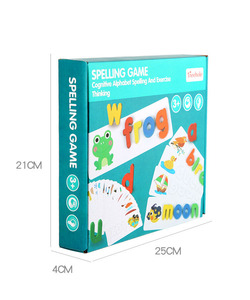 Custom Word jumble Games 26 Alfabeto Inglés Aprendizaje Temprano Cognición Palabra ortografía ejercicios para niños juguete <span class=keywords><strong>de</strong></span> madera - Product Image 4