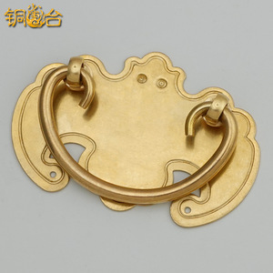 Tiradores de Latón Estilo Antiguo Chino para Cajones, Forma de Mariposa, Accesorios para Muebles Ming Qing CYH271 - Product Image 4