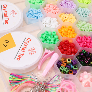 Perles de riz en verre bricolage perlé nouveau jouet éducatif fait à la main pour enfants bracelet collier matériel ensemble fabricants vente directe - Product Image 4