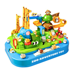 Sliding <b>Car</b> Tracks <b>Toy</b> for Kids Assembly Zoo Adventure Fun Slide Track Race <b>Car</b> Educational Slot Train <b>Toys</b> - Product Image 3