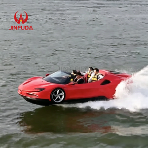 Lancha Deportiva Acuática de Lujo Colorida, Diseño Personalizado Tipo <span class=keywords><strong>Ferrari</strong></span>, Tri-Hull, para Alquiler en Resorts y Paseos de <span class=keywords><strong>Aventura</strong></span> - Product Image 1
