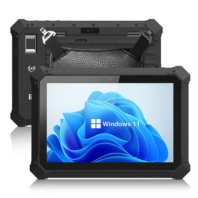 Industrial Windows Tablet PC 8GB RAM 128GB ROM CPU Intel N100 Rugged Windows Tablet With 2D Barcode Scanner Fingerprint Reader