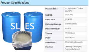 Fabrik preis SLES 70% Natrium laury lether sulfat Tensid Waschmittel AES 70 SLES CAS 68585-34-2 - Product Image 3