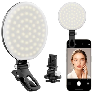 Lampe LED de remplissage pour smartphone, téléphone portable, caméra, diffusion en direct, photographie, selfie, beauté, maquillage, enregistrement vidéo en ligne - Product Image 1