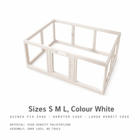 Cages commerciales en plastique pour lapins, enclos intérieur pour animaux de compagnie, nichoir pour lapins, cage pour cochons d'Inde et chinchillas, résistant aux morsures et aux griffures pour fermes