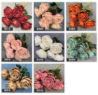 Fleurs artificielles OBM OEM ODM Royal Queen Roses pour la décoration de mariage, de jardin, de salon, arrangement mural, en pot