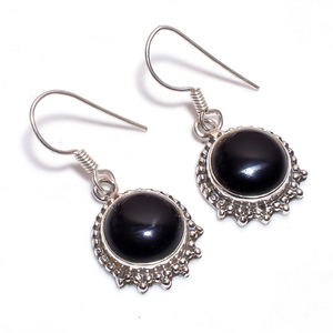 Bijoux de boucle d'oreille de forme ronde de pierre précieuse de forme d'émeraude naturelle, exportateur de bijoux de boucle d'oreille de pierre précieuse d'argent sterling 925, bijoux fins - Product Image 6