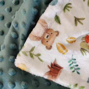 ผ้าห่อตัวเด็กทารกแบบสั่งทำขายส่ง ผ้าห่มมิงกี้ลายจุด ผ้าห่อตัวเด็กทารกแบบมัสลิน - Product Image 3