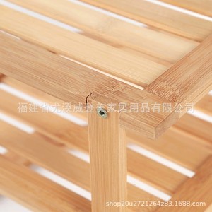 Étagère d'angle de cuisine en bambou, étagère à trois niveaux respirante et résistante à l'humidité, étagère de comptoir en bambou, vente en gros disponible. - Product Image 3