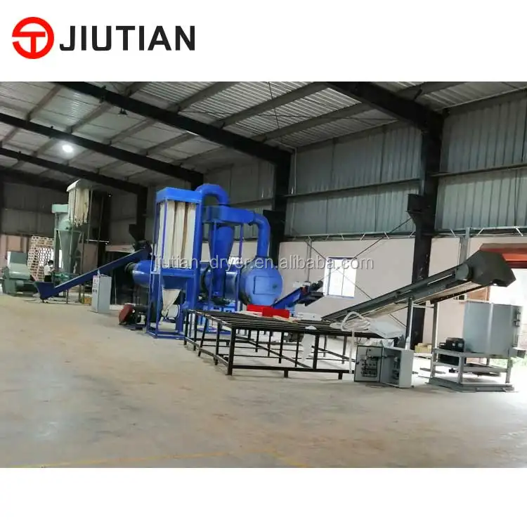 Proveedor de China, secador rotatorio de astillas de madera, equipo de secado de aserrín para hacer combustible de pellets
