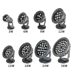 High-Power RGB LED Garden <strong>Outdoor</strong> <strong>Tree</strong> <strong>Lights</strong> IP65 Waterproof Ground-Inserted Landscape Aluminum Body Remote Control Electric - Product Image 2