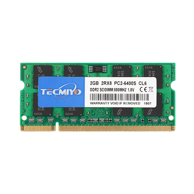 Memoria RAM para ordenador portátil, garantía de por vida, 2GB, 4GB, SO-DIMM, 800MHz, DDR2 PC2