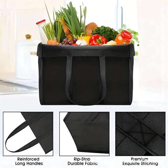 Wholesale Reusable Non Woven Tote Bag Custom Logo Shopping Bag With Handle For Supermarket Promotion