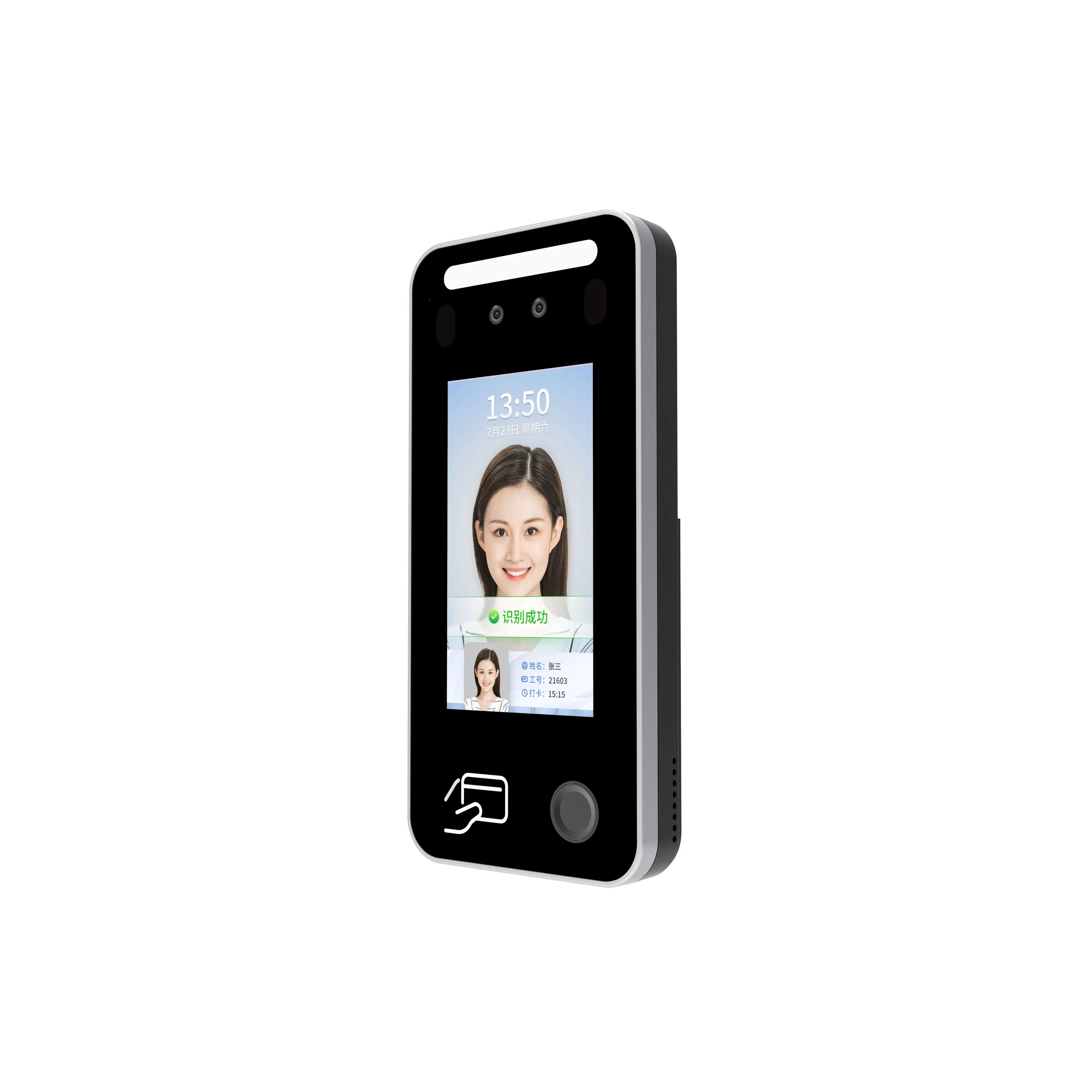 Sistema di riconoscimento facciale in tempo reale Zento Fingerprintl RFID Card sistema di riconoscimento facciale in tempo reale