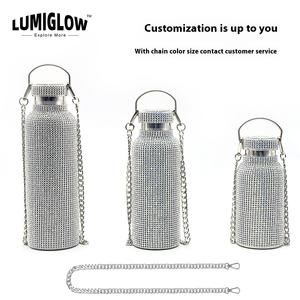 350-750ML Sports Isolé Enfants Tasse Creative Diamant Incrusté 304 Acier Inoxydable Grande Taille Vide Drinkware 500ml - Product Image 3