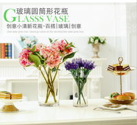Vases de mariage en verre soufflé à la main, grands cylindres de fleurs, différentes tailles, pièces