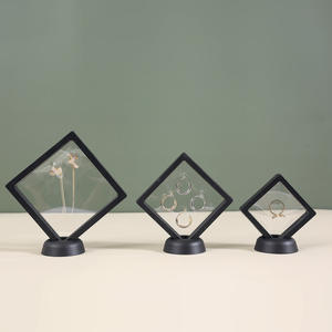 Boîtes flottantes pour bijoux de haute qualité, transparentes, en film PE, couleur personnalisée, avec coussin en velours, forme carrée - Product Image 6