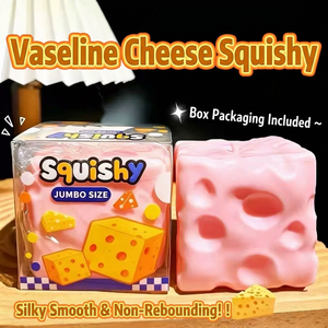 Juguete Gigante de Queso Blandito, Juguete Antiestrés Súper Grueso que No se Recupera, Juguete Sensorial para Aliviar el Estrés para Todas las Edades - Product Image 4