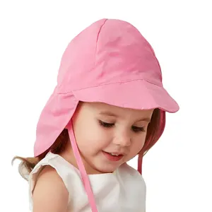 快速干燥户外婴儿保护婴儿耳盖颈部遮阳儿童帽子儿童钓鱼狩猎徒步旅行婴儿帽子