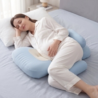 Oreiller de maternité ajustable en forme de coquille, soutien complet du corps, soulagement des douleurs aux jambes, oreiller de grossesse en mousse à mémoire de forme pour les dormeurs latéraux