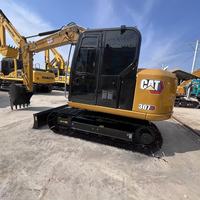 Excavatrice sur chenilles CAT307 d'occasion, mini-excavatrice Caterpillar de 7 tonnes, excavatrice hydraulique d'origine en stock