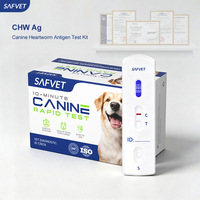 Kit de test rapide de l'antigène de la filariosis canine CHW Ag, détection de Dirofilaria Immitis, diagnostic vétérinaire pour chien