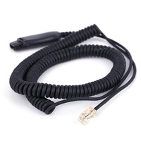 Adaptateur de câble RJ9 QD HIS pour téléphones IP Avaya séries 1600 et 9600, compatible avec les modèles Plantronics, accessoires pour casques téléphoniques