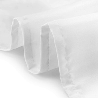 Nappe Ronde de Luxe 132 en Polyester Blanc de 120 Pouces pour Événements, Mariages, Banquets, Restaurants