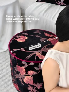 Vancasa moderna gabbia di ibisco in stile francese sgabello stile cinese High-End per salotto sgabello che cambia le scarpe per uso domestico - Product Image 4