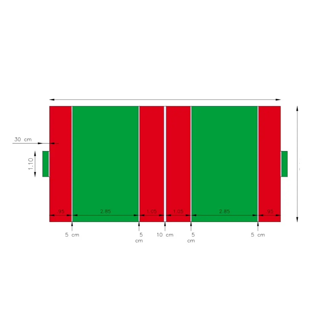 Made In Italy nuovissimo tappeto erboso Jorkyball per Jorkyball Court