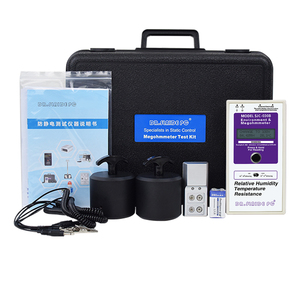 DR.SLAIDE PC White Surface Resistance Tester Anti-Static Meter High Precision Weighted Digital Megohmmeter SJC-030B