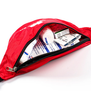 Riñonera deportiva roja de 28x18x6cm con cremallera para correr y trotar - Product Image 2