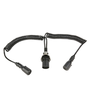 Arnés de Cableado Eléctrico para <span class=keywords><strong>Remolque</strong></span> Europeo de 24v, 15 <span class=keywords><strong>Pines</strong></span> y <span class=keywords><strong>7</strong></span> <span class=keywords><strong>Pines</strong></span>, <span class=keywords><strong>Cable</strong></span> Espiral para Camión con Conector Moldeado - Product Image 2