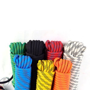 Yüksek irtifa iş emniyet halatı özelleştirilmiş renk naylon tırmanma Sling siyah/sarı yuvarlak veya düz desen kaldırma için - Product Image 2