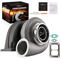 Turbocharger Universal S400SX4 Turbo 74.5mm/107mm 95.7/88.1mm 84.7Trim T6 Twin Scroll hingga 500-1050HP untuk Mesin Mobil 4.0L-6.0L