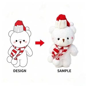 personnalisé mini sac à dos en peluche pour l'école mignon enfants PP coton remplissage maille doublure soulagement du Stress - Product Image 1