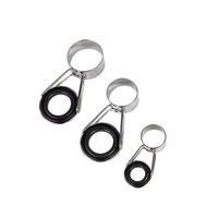Ensemble 9 anneaux en céramique yeux télescopique Surf Casting canne à pêche construction en acier inoxydable cadre pointe Guides anneaux outils de pêche