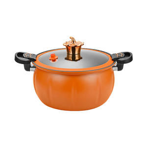 Olla a Presión Eléctrica de Cerámica Naranja con Recubrimiento Antiadherente, Olla para Sopa de 1L, Olla Multifuncional para Cocina Doméstica - Product Image 1