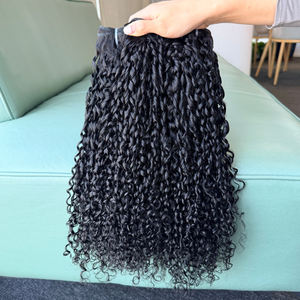 Wholesale Pixie <b>Curly</b> Brazilian <b>Bundles</b> Cuticle Aligned for Black Women No Shedding or Tangles - Product Image 1