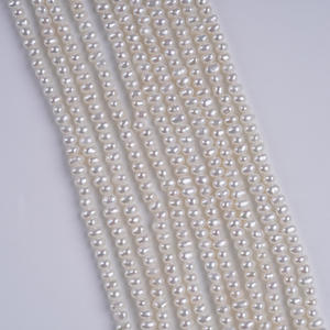 Promotion pour perles d'eau douce naturelles de 2,8 à 3,2 mm, ovales, semi-finies, bracelet DIY, accessoires de bijoux, perles - Product Image 1
