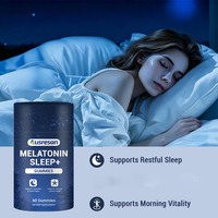 Compléments alimentaires VitaSpring OEM en bonbons gélifiés à la mélatonine pour le sommeil, marque privée, avec magnésium, 5-HTP, vitamine B6, mélatonine biologique