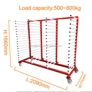 Support de stockage et de transport à structure en porte-à-faux à 12 couches avec quatre roues pour l'industrie et l'entrepôt - Product Image 2