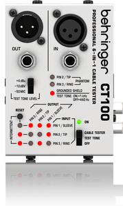 Testeur de câble de microphone Behringers CT100, testeur de câble CT100, testeur de signal professionnel portable - Product Image 2