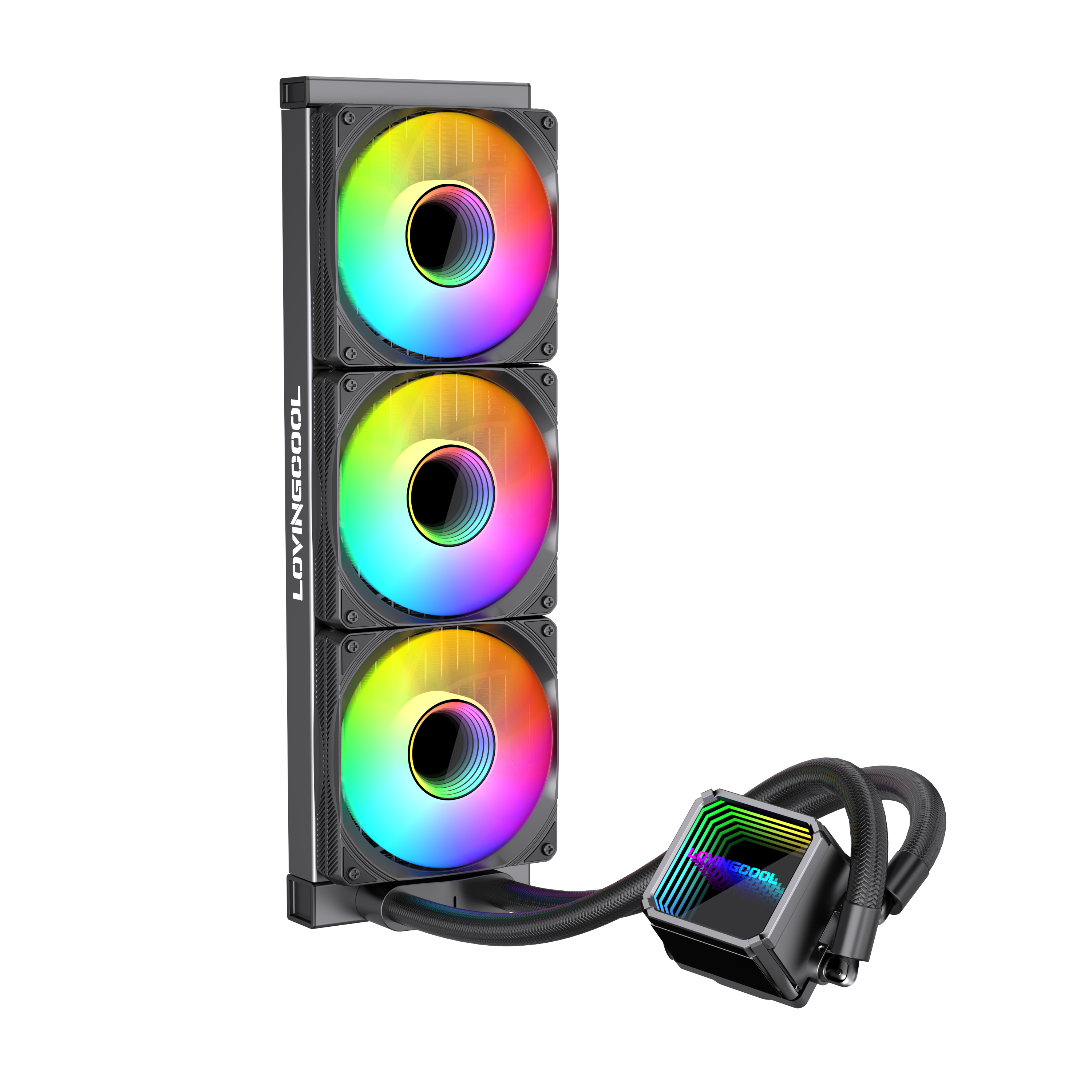 LOVINGCOOL 120mm AIO CPUクーラー高速液体水冷ファンゲーム用