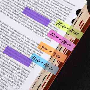Paquete de 12 Notas Adhesivas Transparentes para Anotar Libros, Marcadores de Lectura, Marcadores de Página Reutilizables y Reposicionables - Product Image 2