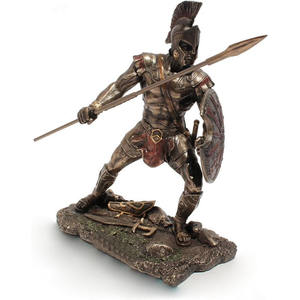 Achille <span class=keywords><strong>Héros</strong></span> grec de la guerre de Troie Statue Cold Cast Bronze 9 pouces de haut - Product Image 4