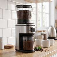 Moulin à café électrique conique en acier inoxydable 160W pour usage domestique