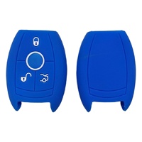 Coque de clé en silicone OEM, couleur personnalisée, étui à 3 boutons pour clé intelligente Mercedes Benz Classes C, E, S, M, GLK, CLS, CLK - Fournisseur